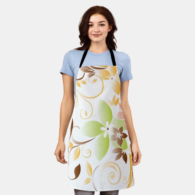 Delantal Papel de pared de flores 5 (Gastado)