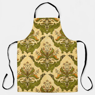 Delantal Papel de paredes de flores clásicas de plantas est