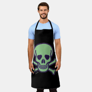 Delantal Papel del chef del Green Skull