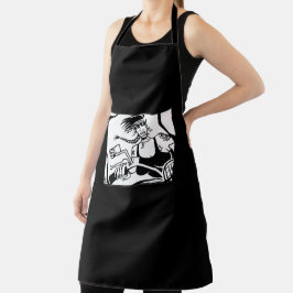 Delantal Papel del cocinero del Biker Chick