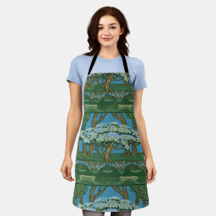 Delantal Papel pintado vintage de Walter Crane May Tree For