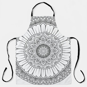 Delantal Papel tapiz de rosette mandala