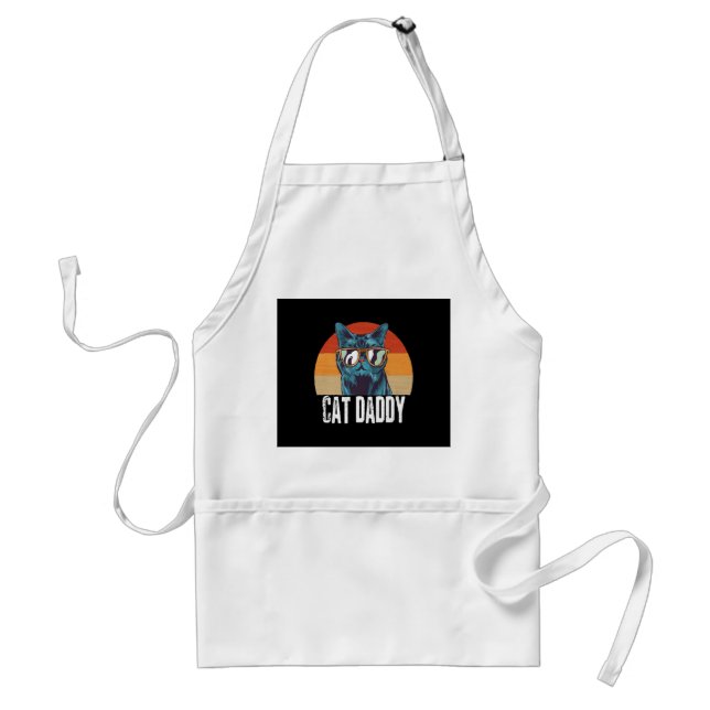 Delantal Papi de gato | Gracioso Regalo De Gato Para El Día (Frente)