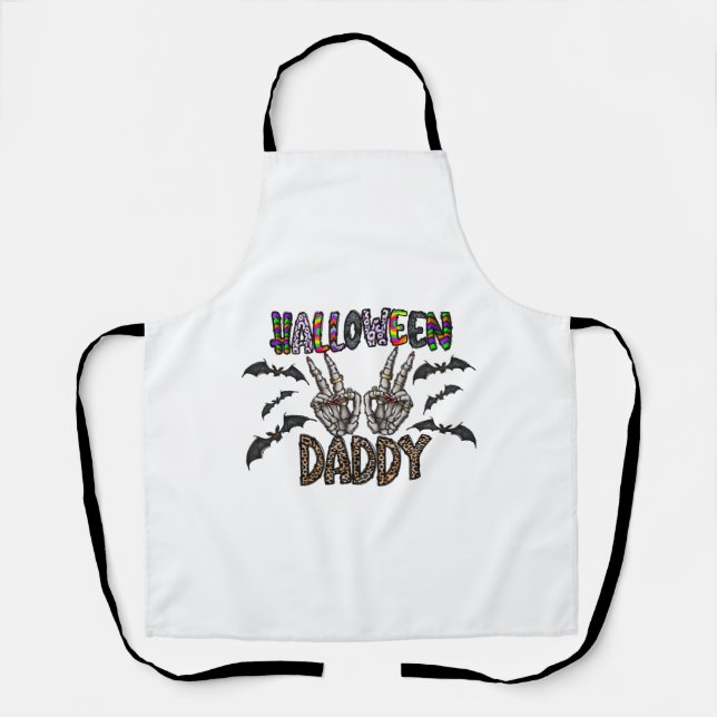 Delantal Papi de Halloween (Anverso)