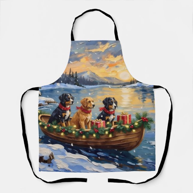 Delantal Papillon Navidad Barco Fiesta (Anverso)