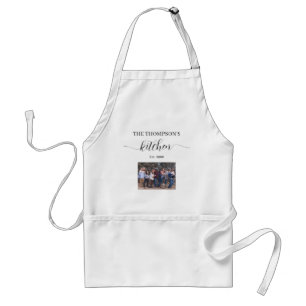 Delantal Paquete de cocina familiar con foto personalizada