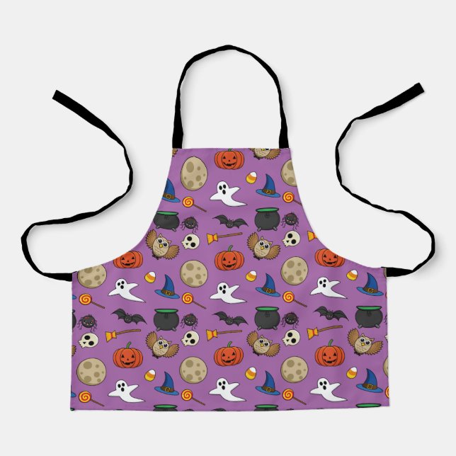 Delantal Paquete de Halloween Kawaii (Anverso)