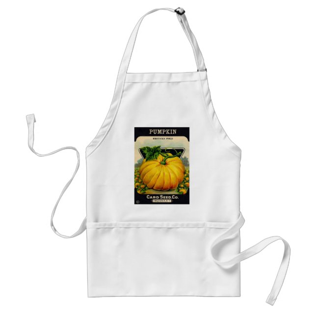 Delantal Paquete de Semillas de calabaza de época - Apron (Frente)