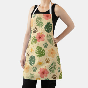 Delantal para Amante de Gatos Tropical
