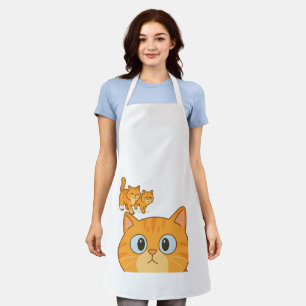 Delantal para amantes de los gatos