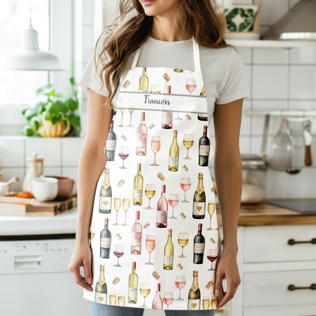 Delantal para amantes del vino (Wine Lover Apron)