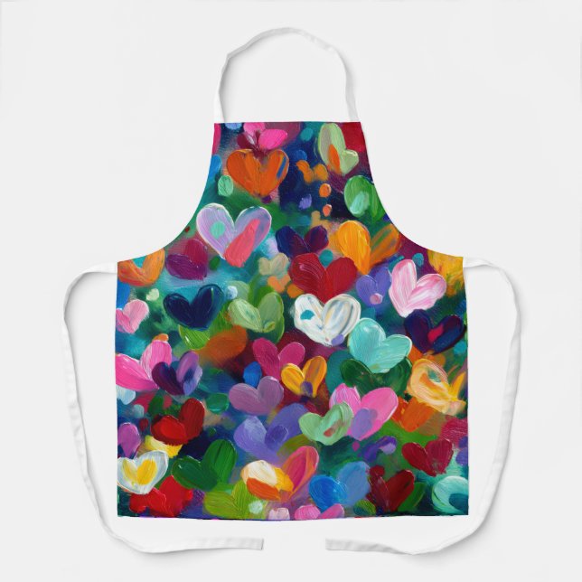 Delantal para el Día de San Valentín | Lindo, Romá (Anverso)