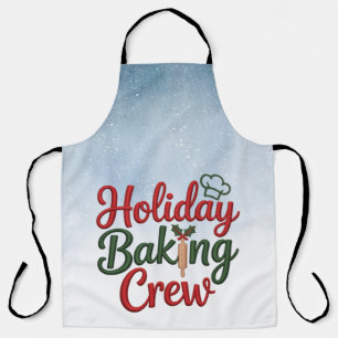Delantal para el equipo de repostería navideña fam