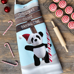 Delantal para Hornear Galletas de Navidad con Pand