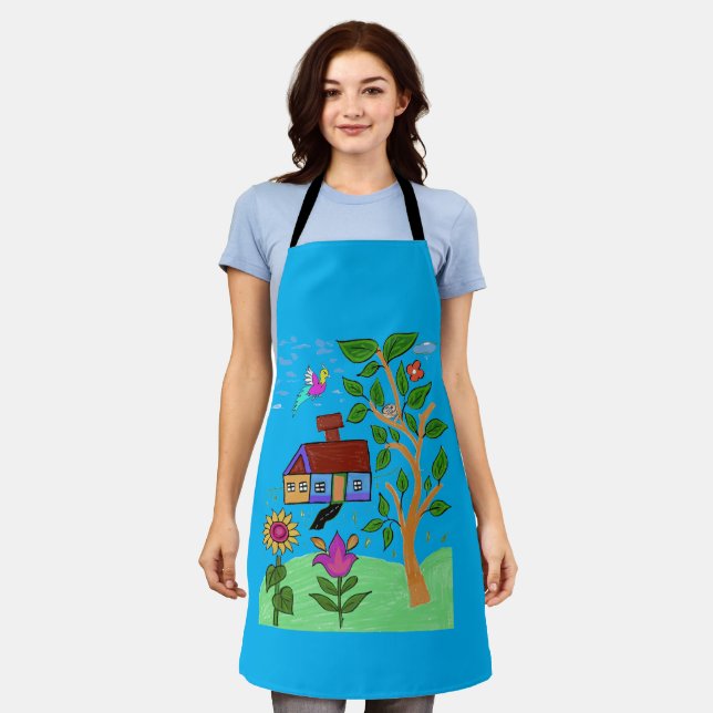 delantal para la jardinería (Gastado)