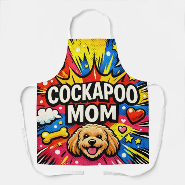 Delantal para Mamá de Cockapoo Regalo para Amantes (Anverso)