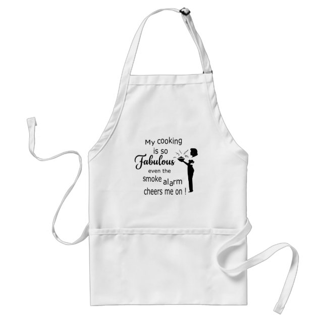 Delantal para mujer de cocinar divertido del arte (Frente)