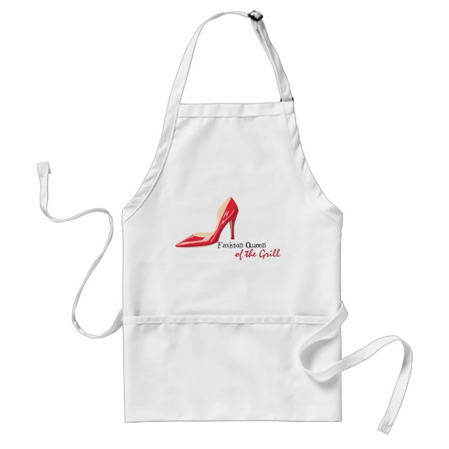 Delantal para mujer personalizado de los tacones (Frente)
