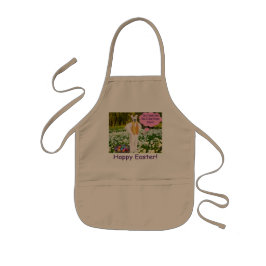 delantal para niños. Feliz Pascua.