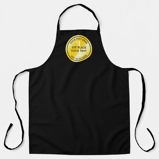 Delantal para parrillada medalla de oro 1er lugar  (Anverso)