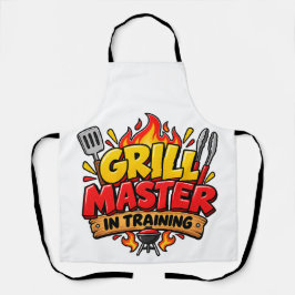 Delantal para parrillero en entrenamiento BBQ