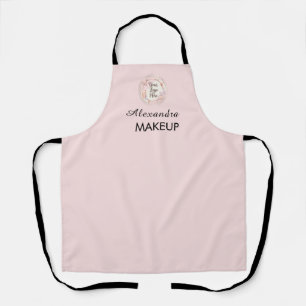 Delantal para personal de maquillaje con logotipo