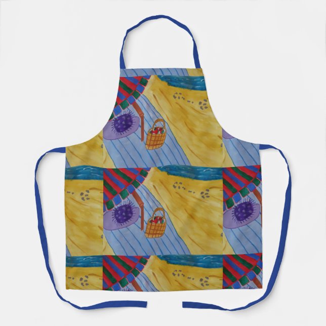 Delantal para picnic en la playa (Anverso)