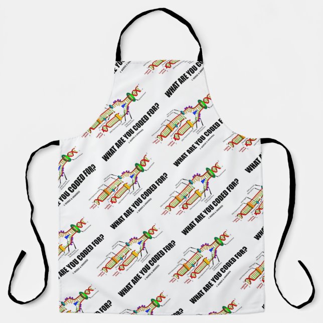 Delantal ¿Para Qué Estás Codificado? Humor de replicación d (Anverso)