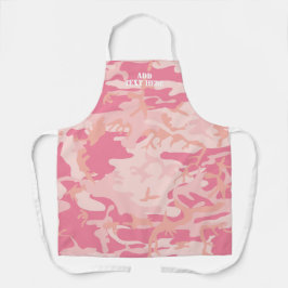 Delantal Para su moderno patrón de Camuflaje Rosa