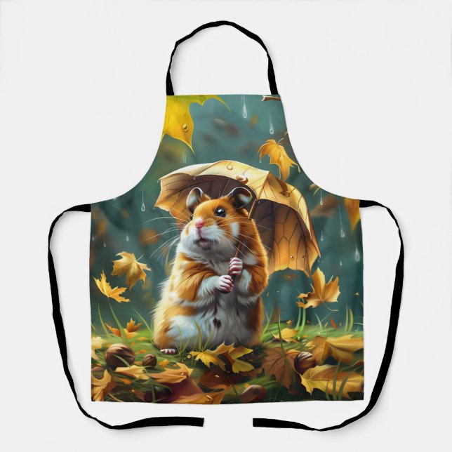Delantal Paraguas de Hamster y Leaf (Anverso)