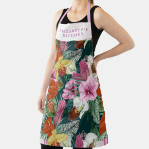 Delantal Paraíso Costero Retro en Flor