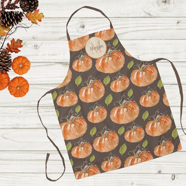 Delantal Parche de Calabaza Monograma (Subido por el creador)