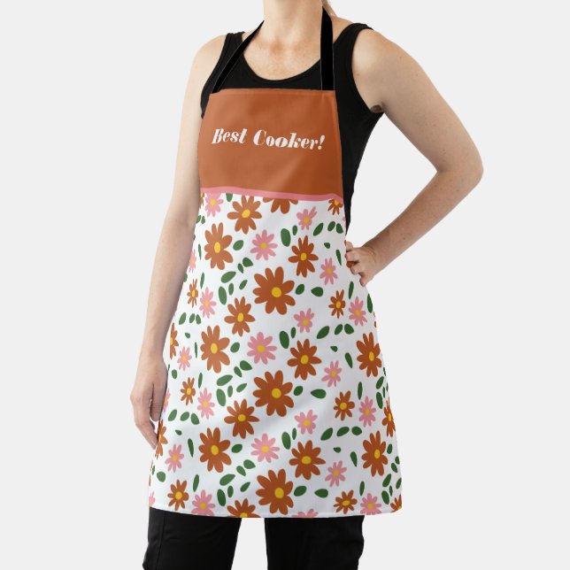 Delantal Parche de flores Apron (in situ)