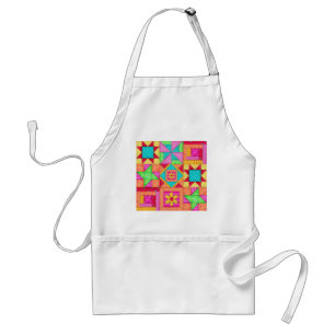 Delantal Parchwork Quilt Block Apron
