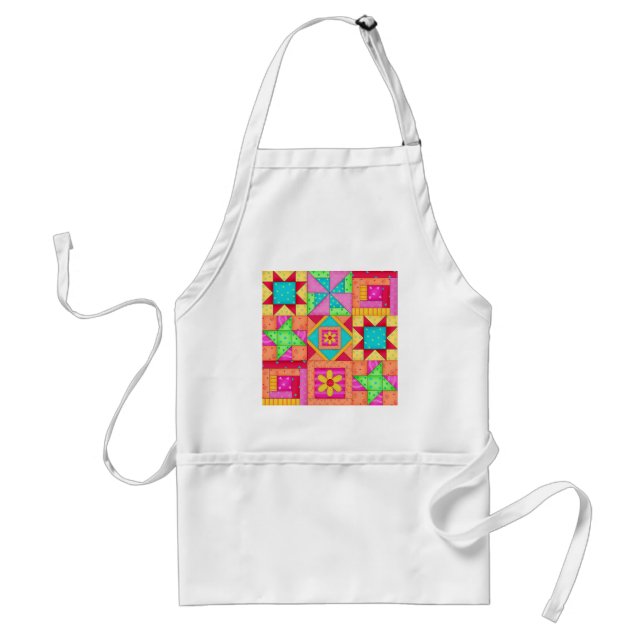 Delantal Parchwork Quilt Block Apron (Frente)
