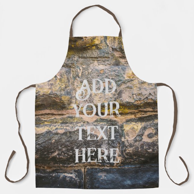 Delantal Pared de ladrillo pintado (Anverso)