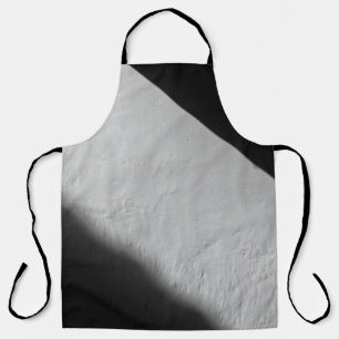 DELANTAL PARED PINTADA BLANCA CON TEXTIL NEGRO