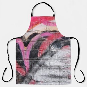 Delantal Pared roja y blanca