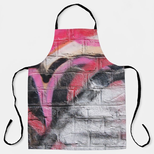 Delantal Pared roja y blanca (Anverso)