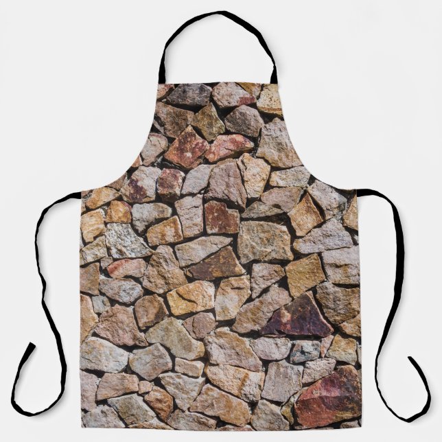 Delantal Paredes de tela de piedra rota tradicionales (Anverso)