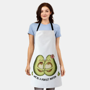 Delantal Pareja de Aguacates Adorables "Somos una Pareja Pe