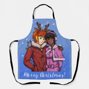 Delantal Pareja de Navidad