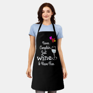 Delantal Parejas divertidas, Personalizado Sassy Wine Perso