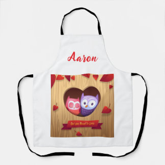 Delantal Parejas Imprimiendo Valentines Apron todo el mundo