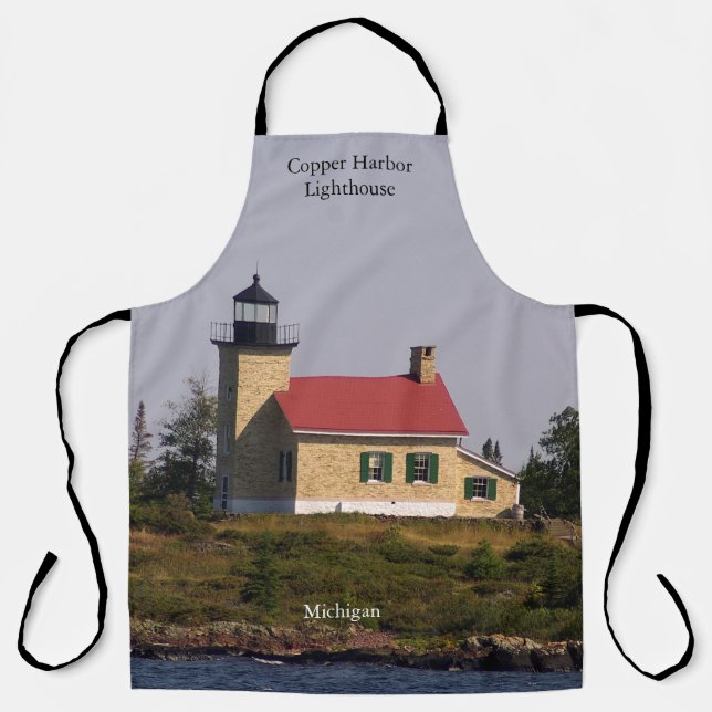 Delantal Pares del faro de Copper Harbor (Anverso)