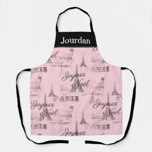 Delantal Paris Joyeux Noel Navidades íntimos Apron