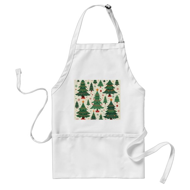 Delantal paro de árbol de navidad (Frente)