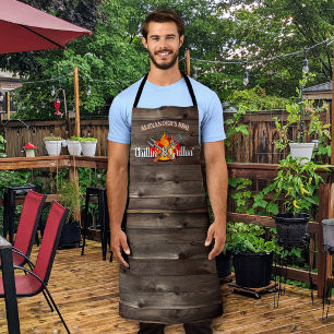 Delantal Paro de Chillin y Grillin' personalizado en el pat