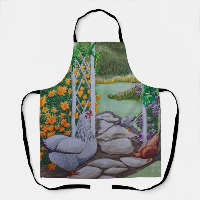 Delantal Parque del pollo feliz (Anverso)