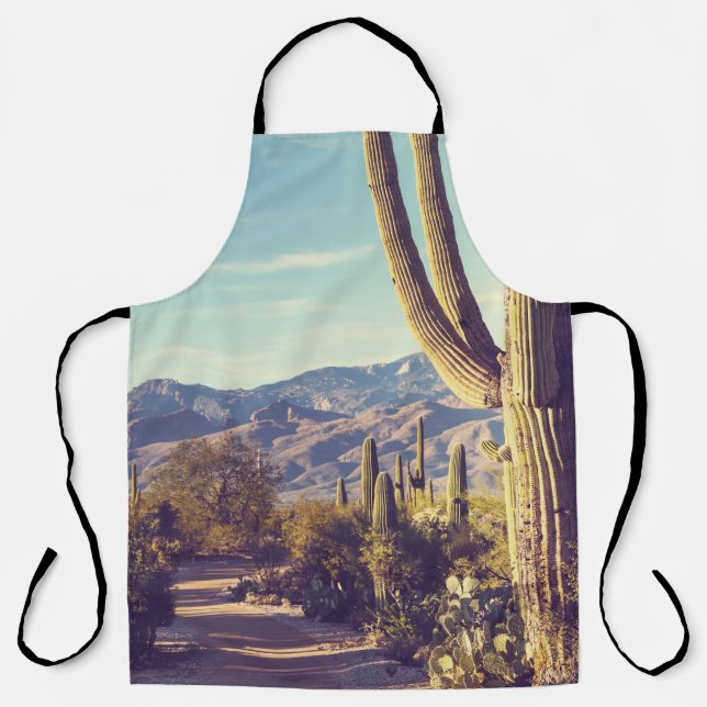 Delantal Parque Nacional Saguaro, representación escénica. (Anverso)